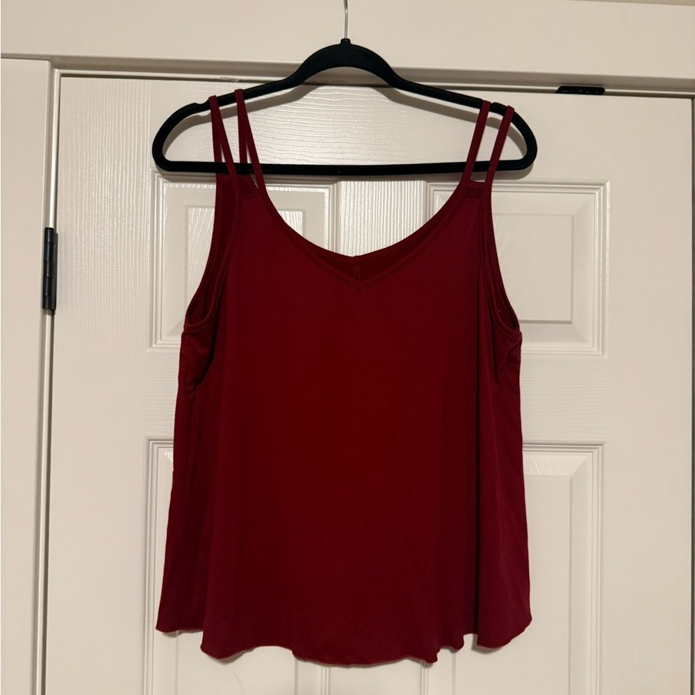 SHEIN Double Strap Wine Camisole